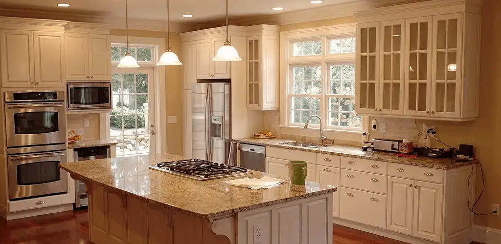 Custom cabinet door installation and kitchen upgrade in Mobile, AL