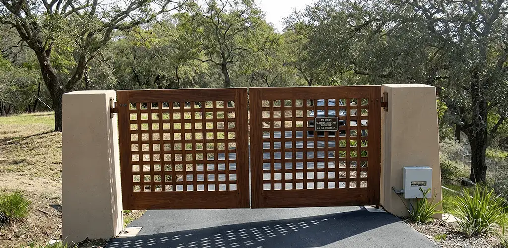 Driveway gate installation for a residential property in Mobile, AL