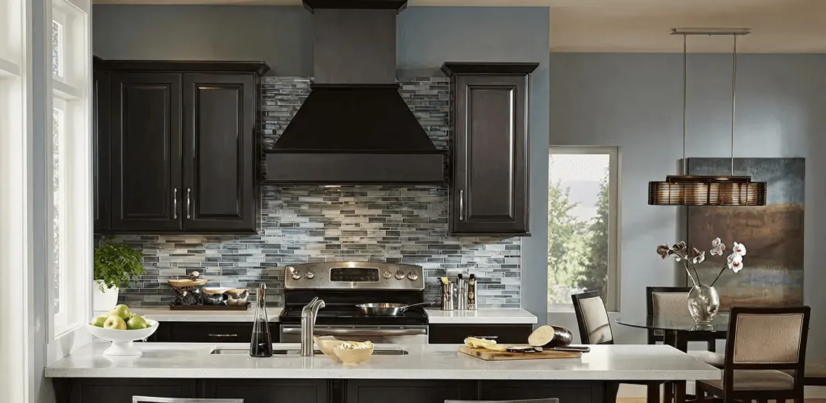Kitchen cabinet painting and refinishing in a modern kitchen in Mobile, AL